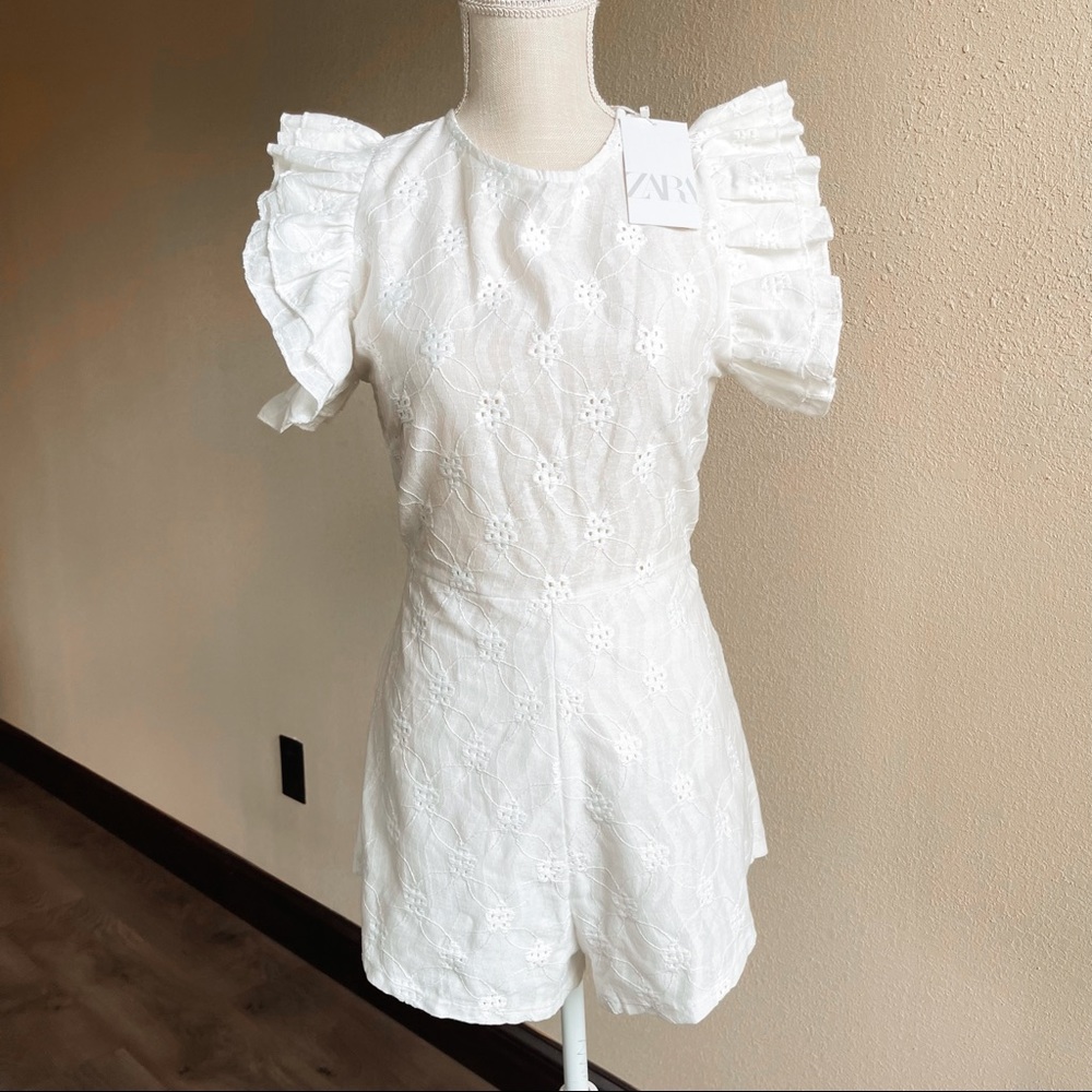 White ZARA romper